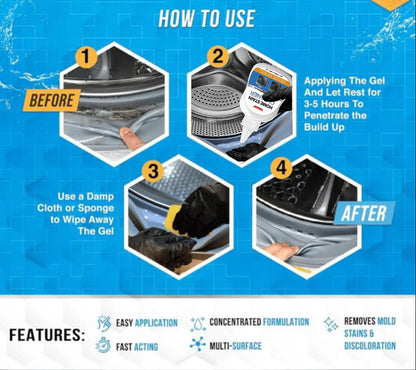 🏠 Trilumia® Mold Removal Gel💦Heavy Duty Formula, Multi-Surface Cleaner & Works on Shower & Tile 🅂