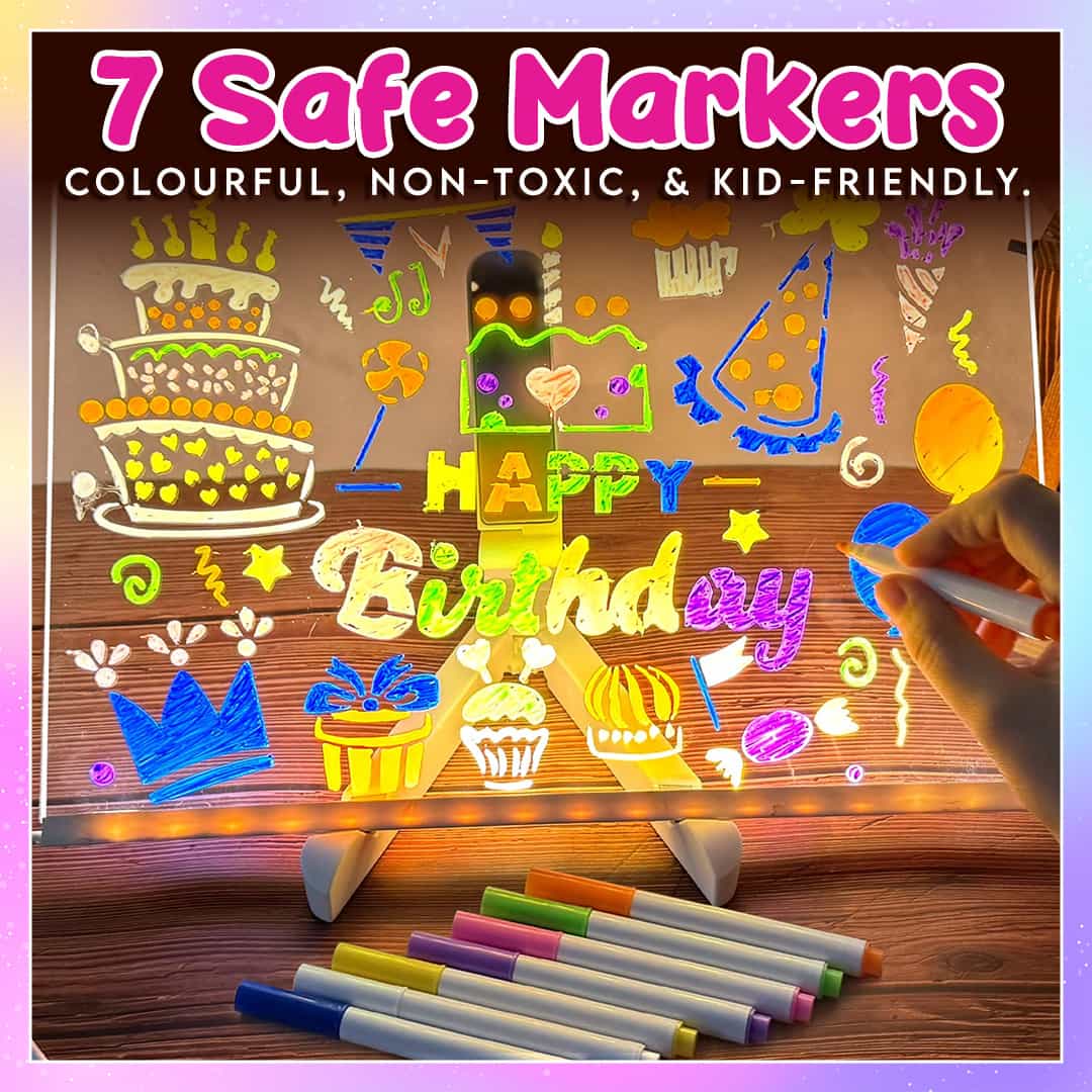 🎁KUBOZN® Creative Rewritable Acrylic LED Message Board 🎨🅷